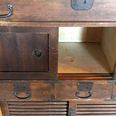 Beautiful Antique Japanese Tansu Chest Cabinet