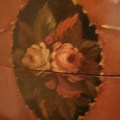 BCN1: Antique Handpainted Nightstand Bedside Chest First one
