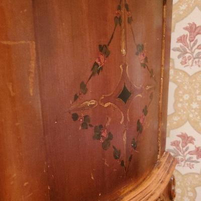 BCN2: Antique Handpainted Nightstand Bedside Chest Second One