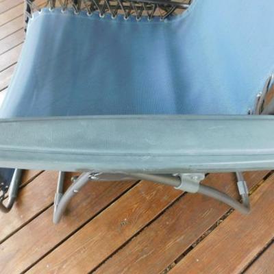 Bliss Hammock Blue Lounge Chair with Sun Shade