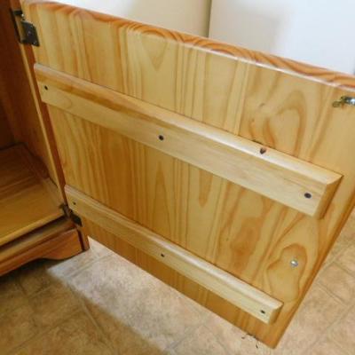 Natural Pine Hitch with Cabinet 2 Piece
