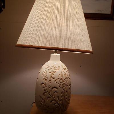 Lot 144: Lamp with Carved Design 