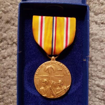 Lot 150: WW2 Asiatic Pacific Campaign Medal with Box #1