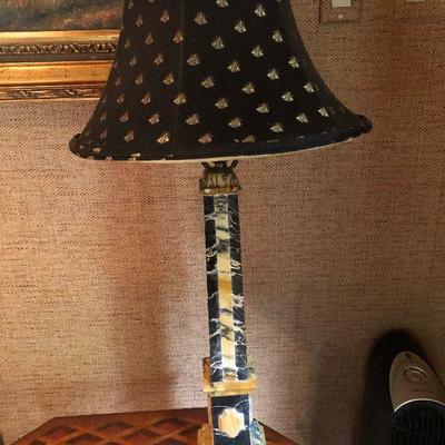 O1: Two-toned Marble Table Lamp
