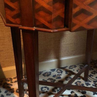 O2: Attention grabbing "3d" End Table by Maitland-Smith - LOOK!