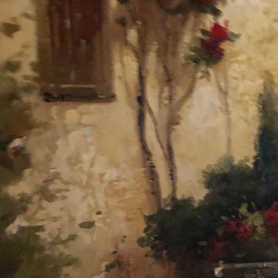 O5: Signed Painting on Canvas Gold Ornate Frame