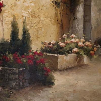 O5: Signed Painting on Canvas Gold Ornate Frame