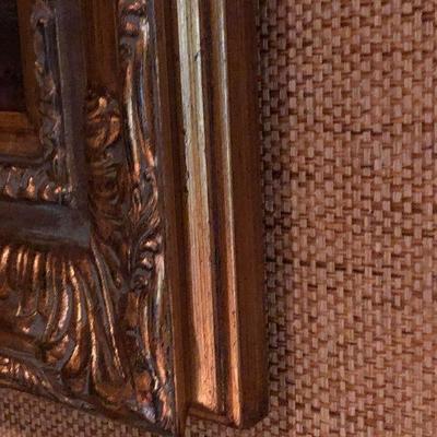O6: W. Thomas Landscape Painting in a very ornate frame