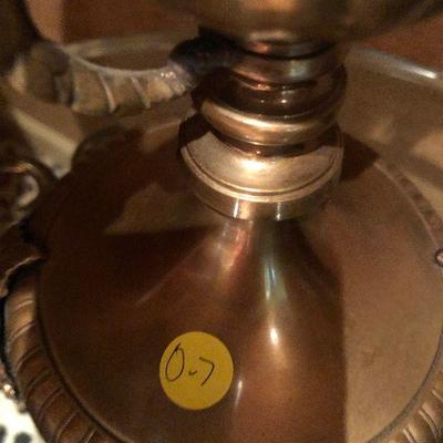 O7: Beautiful Brass Lamp