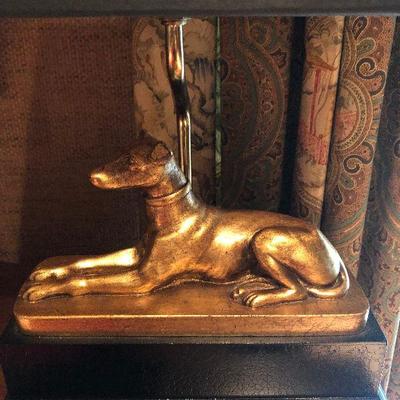 O14: Cast Canine Desk Lamp