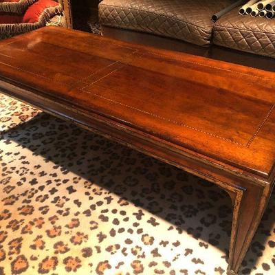 O22: Inlaid Wooden Coffee Table by Greenbaum