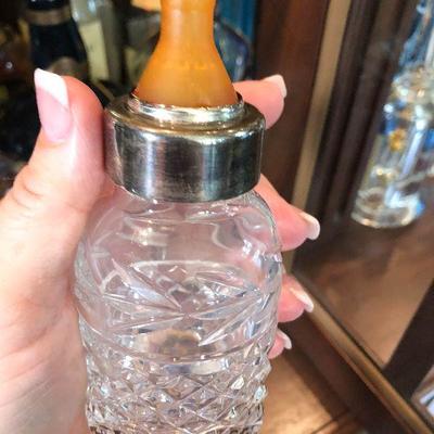 P4:  Vintage Baby Bottle Cut Glass!