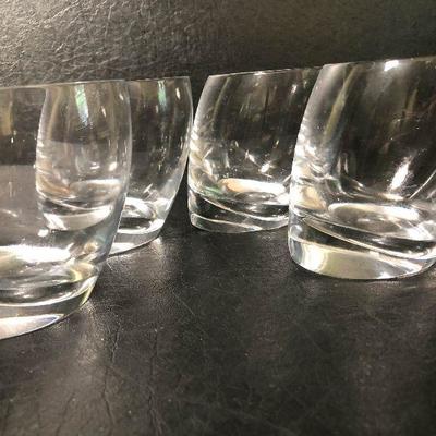 P9: Nambe Tilt Double Old Fashion Glasses Set of 4