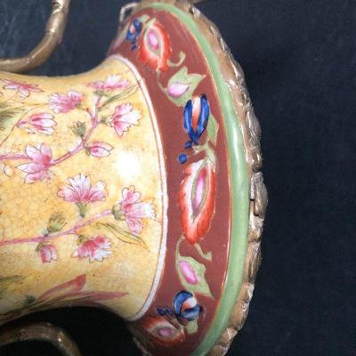 P17: Rare Mark Roberts Dragonfly Handled Vase! 