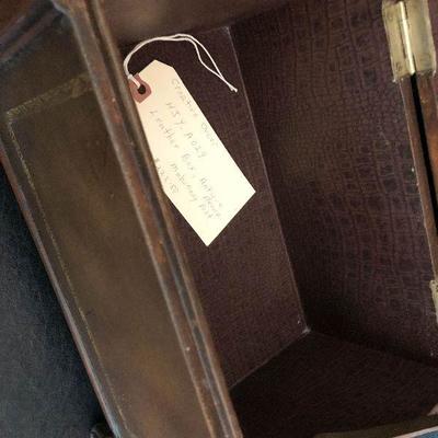 P21: Antique Leather Dresser Chest