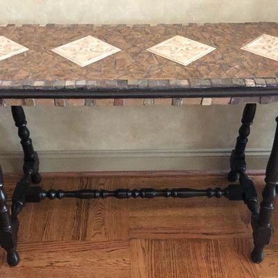 P32: Custom Made Tile Top Table