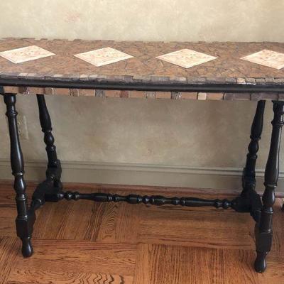 P32: Custom Made Tile Top Table