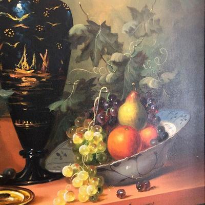P33: Signed Painting On Canvas