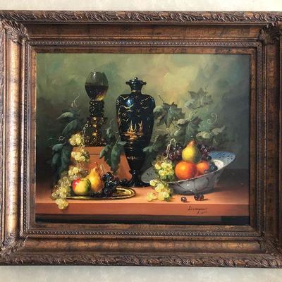 P33: Signed Painting On Canvas