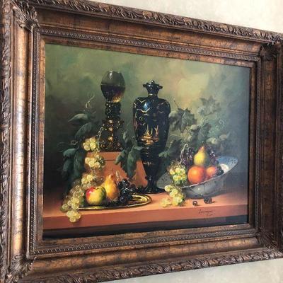 P33: Signed Painting On Canvas