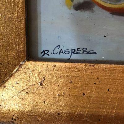 K26: Signed Painting in Ornate Gold Frame