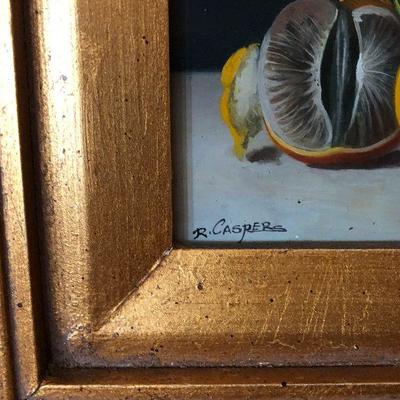 K26: Signed Painting in Ornate Gold Frame