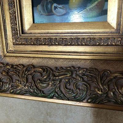 K26: Signed Painting in Ornate Gold Frame