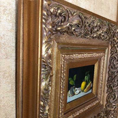 K26: Signed Painting in Ornate Gold Frame