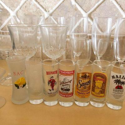 K41: Shotglasses and stemware
