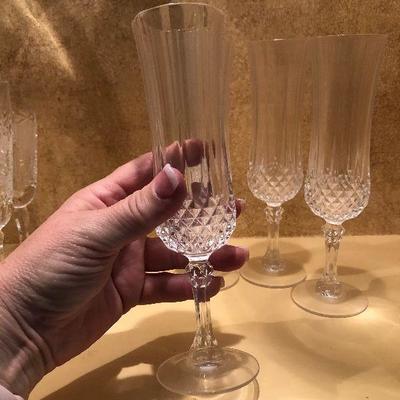K47: Set of four crystal flutes