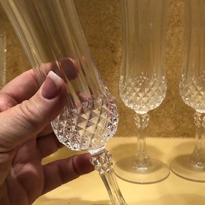 K47: Set of four crystal flutes