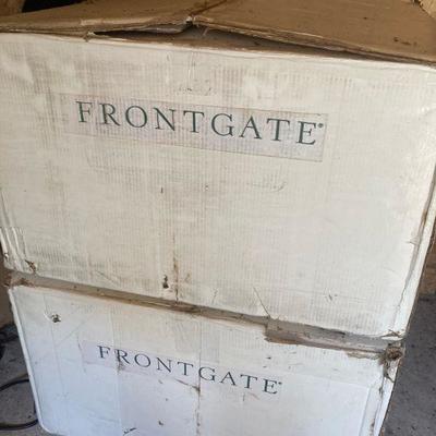 Lot S1: Pair of 7' tall White "Skirt" Trees by Northgate