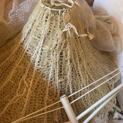 Lot S1: Pair of 7' tall White "Skirt" Trees by Northgate