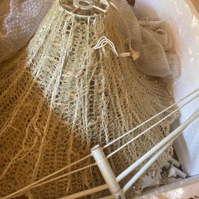 Lot S1: Pair of 7' tall White "Skirt" Trees by Northgate