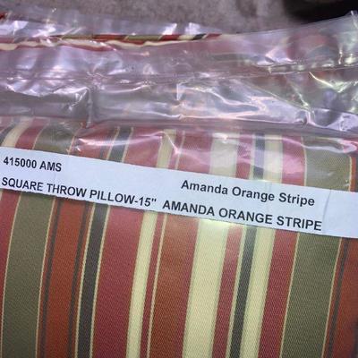 Lot S13: Set of 12 all new seat cushions - patio cushions and pillow backs