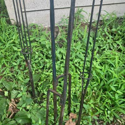 Lot S15: Two pairs of torch or tiki holders