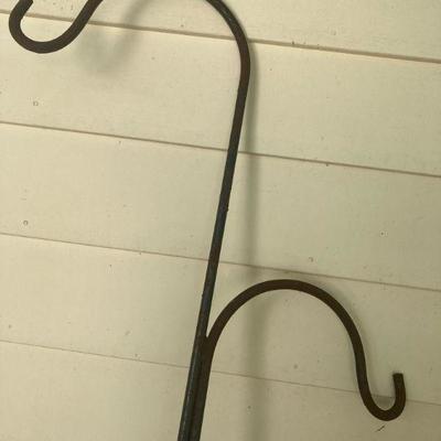 Lot S16: Shepherd Hooks / Plant Hanges and Candle Stand