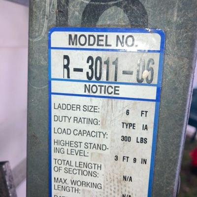 Lot S26: Rigid Metal 6' Ladder