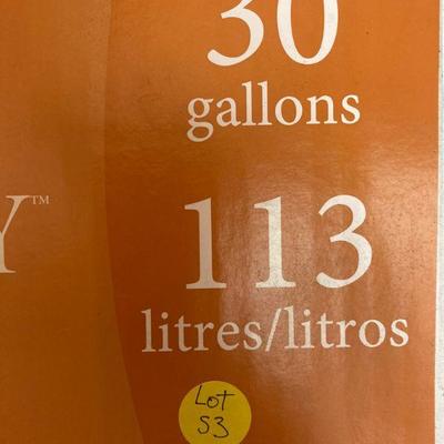 Lot S3: Resin Wicker Hideaway Trash Can 30 gallon NIP