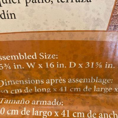 Lot S3: Resin Wicker Hideaway Trash Can 30 gallon NIP