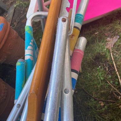 Lot S35: Three beach chairs