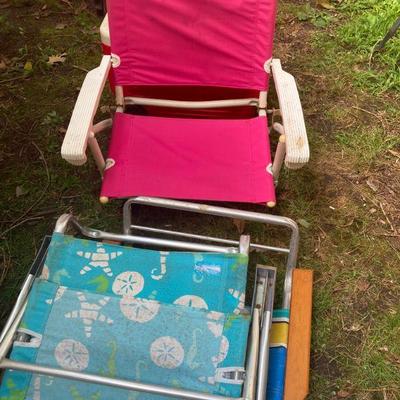 Lot S35: Three beach chairs