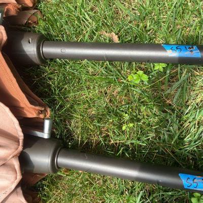 Lot S5: Pair of Matching 9' Patio Umbrellas