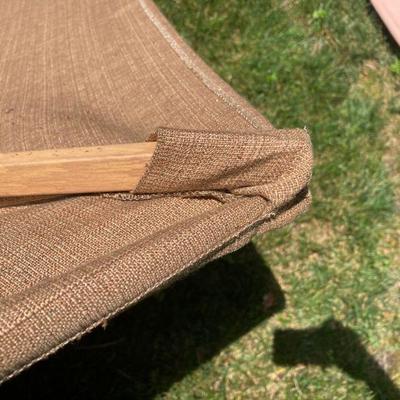 Lot S6: Pair of Matching 9' Patio Umbrellas Canvas