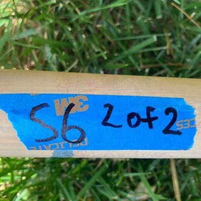 Lot S6: Pair of Matching 9' Patio Umbrellas Canvas