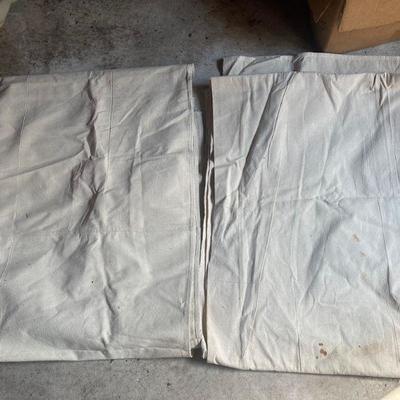 Lot S8: Pair of canvas drop cloths