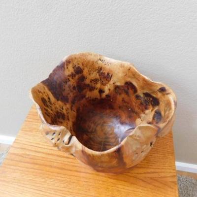 Artisan Maple Root Bowl Unsigned 11