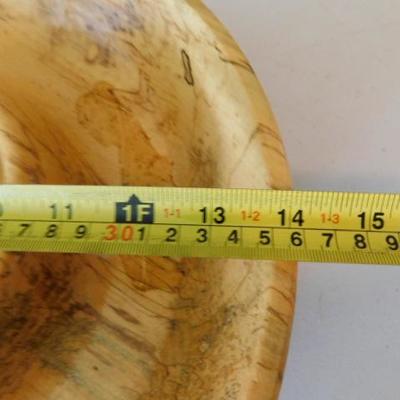 Hand Crafted Spalted Maple Turned Chip and Dip Bowl by Dan Loudermelt Mill Spring, NC 14