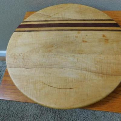 Hand Crafted Solid Wood Lazy Susan 18