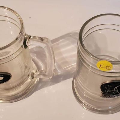 K52: Football Glass Mugs